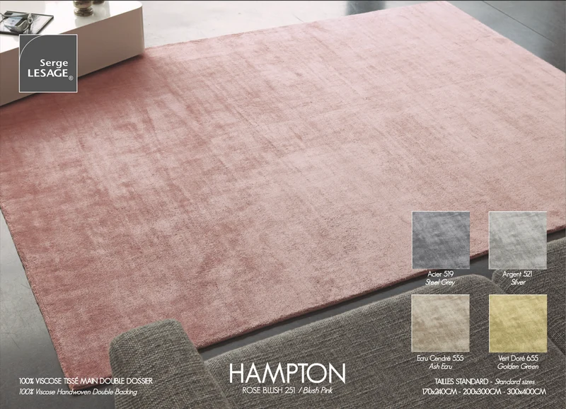Hampton Acier Viscose 200X300
