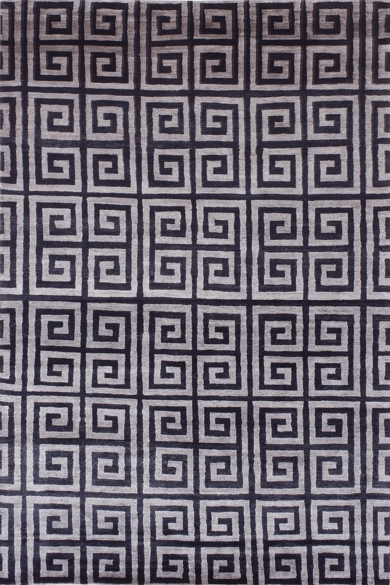Labyrinth noir argenté 200x300