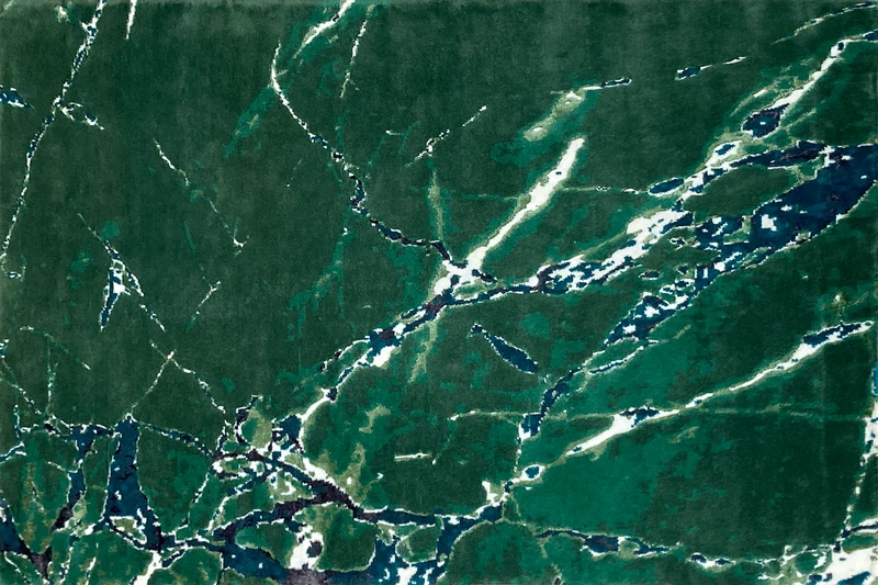 Tapis Gems vert malachite