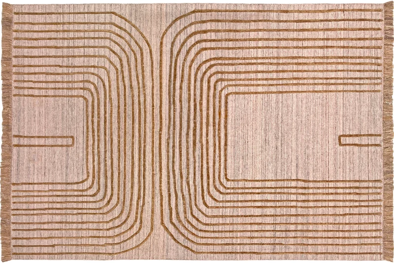 Tapis Flow 1 rose brumeux