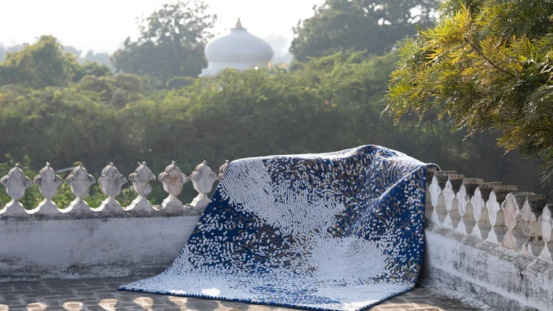 Tapis Niebla lapis lazuli