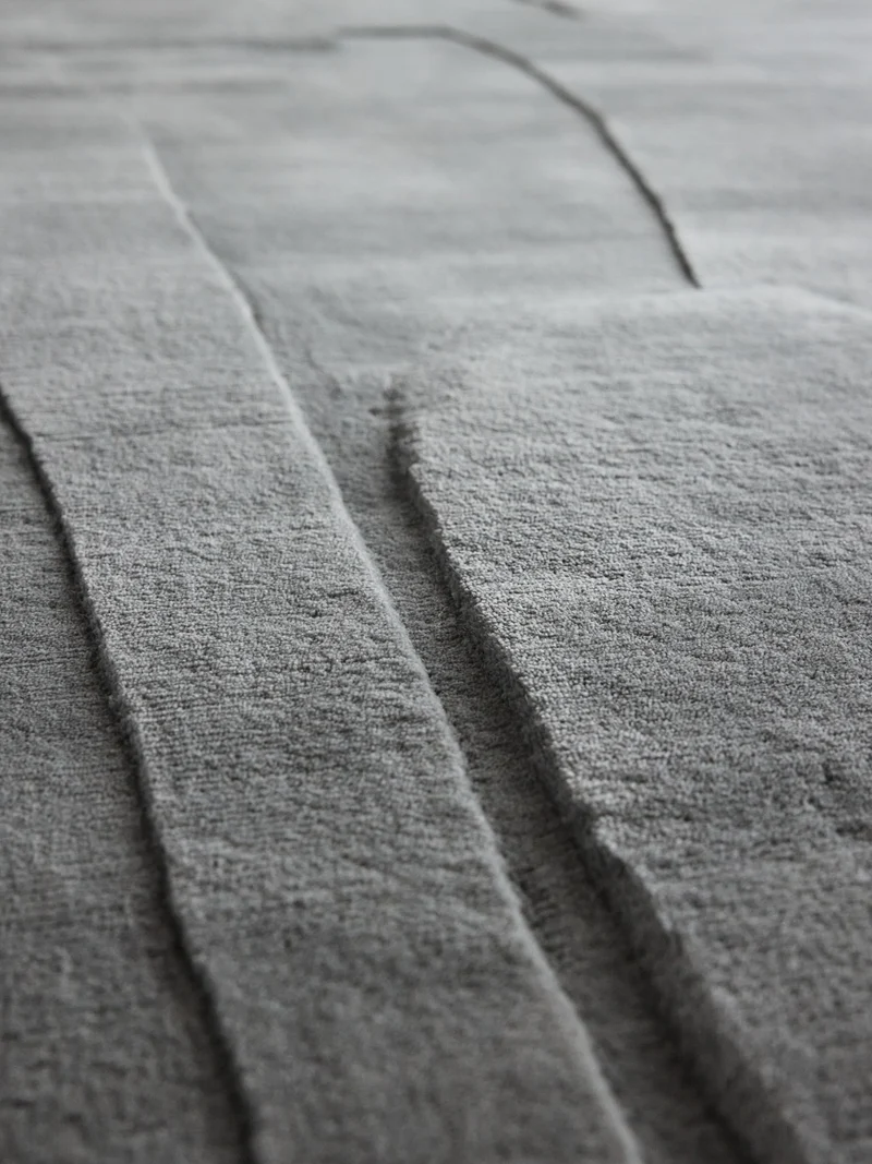 Tapis Bref gris bleuté