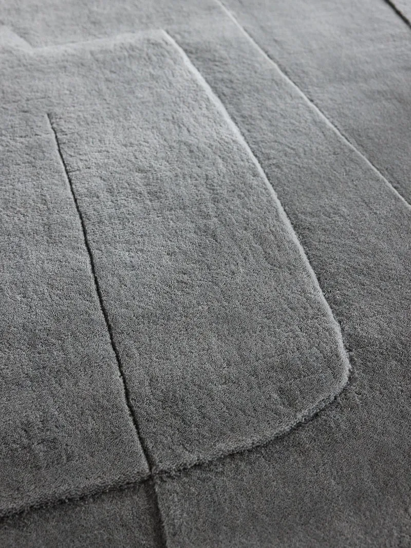 Tapis Bref gris bleuté
