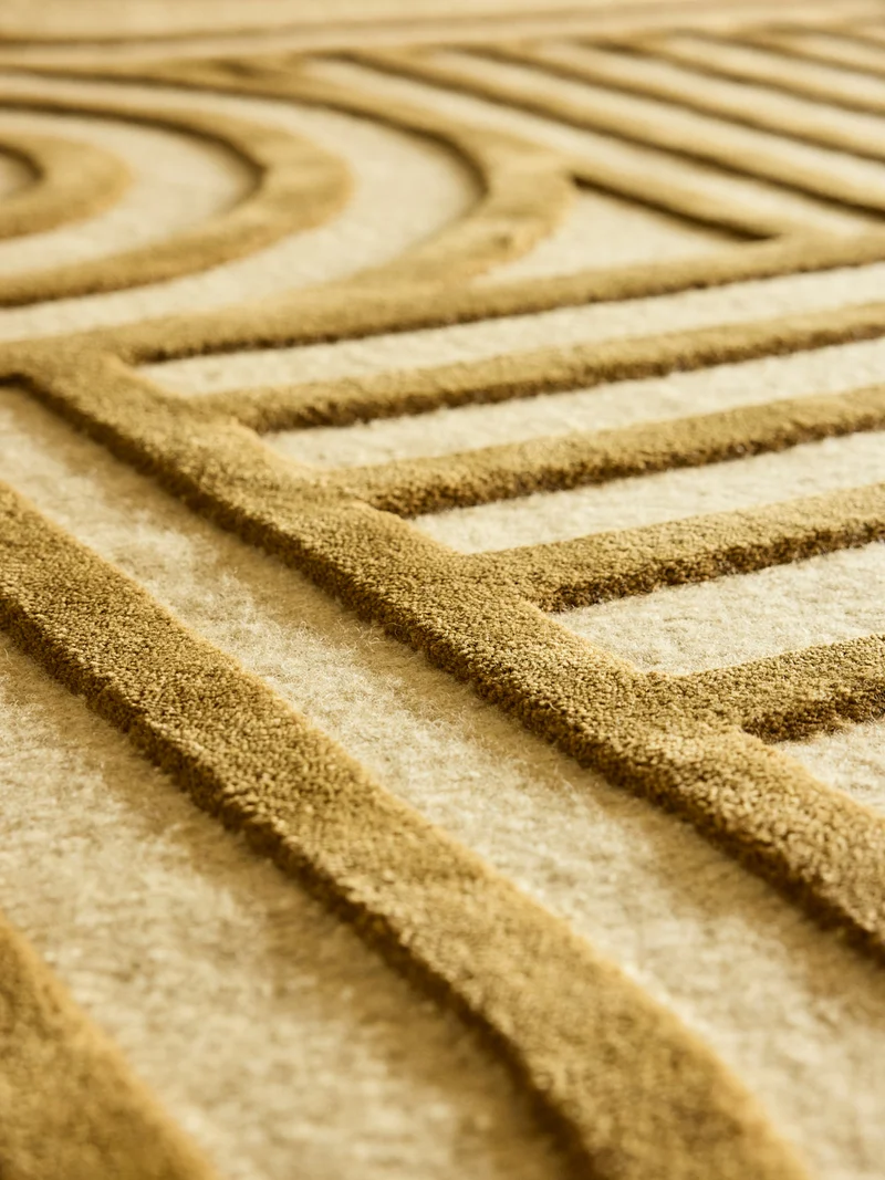 Tapis Nowee moutarde