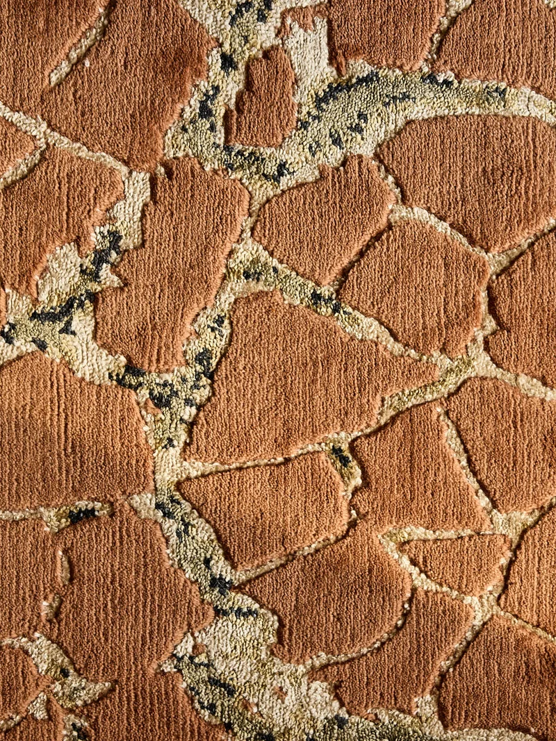 Tapis Kintsugi acajou