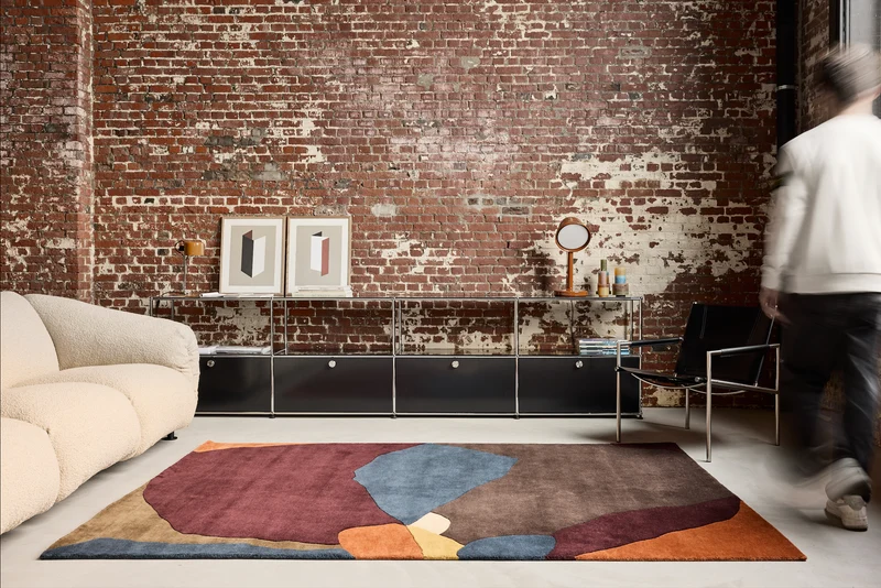 Tapis Maé bruni