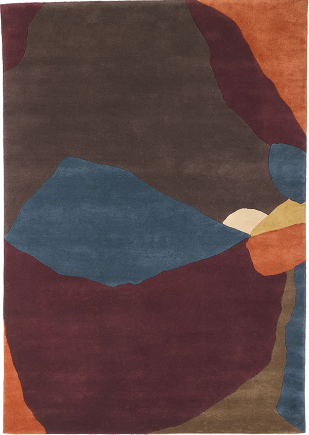 Tapis Maé bruni