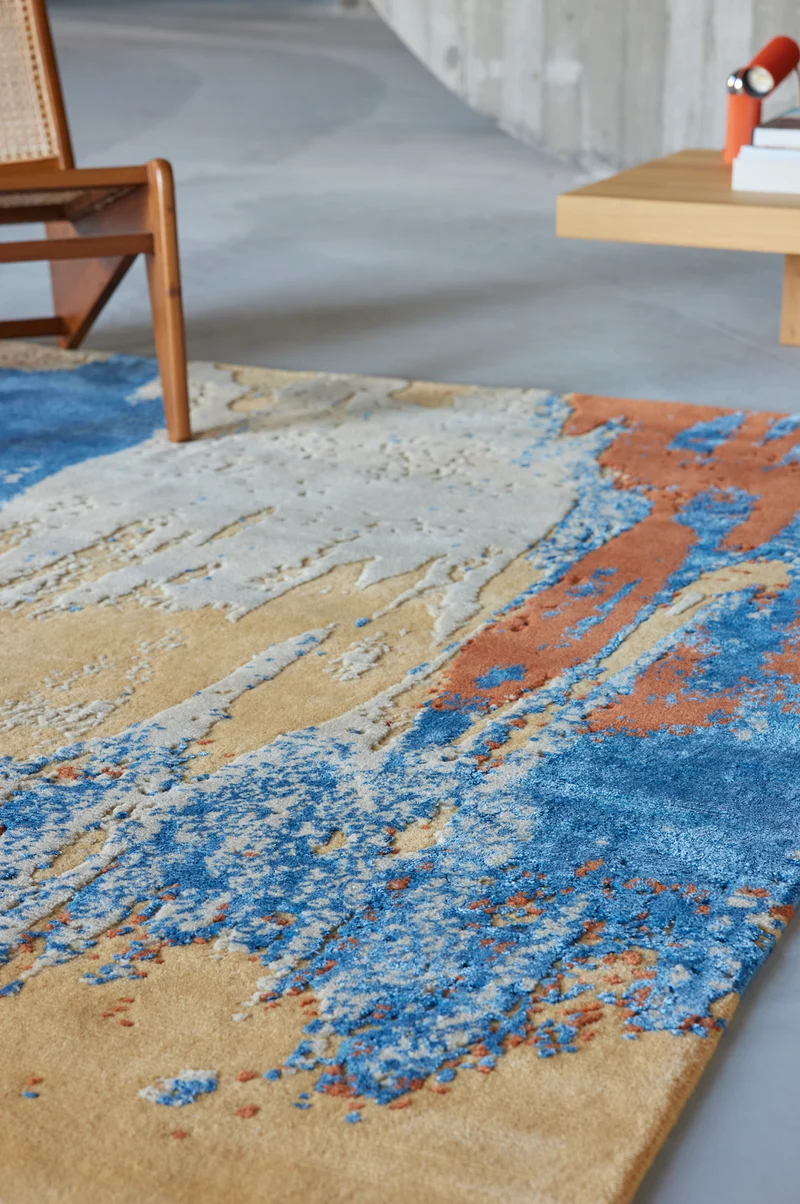 Tapis Swan jaune soleil