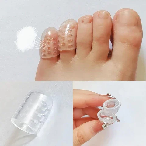 4x Protèges orteils anti-friction en silicone réutilisables