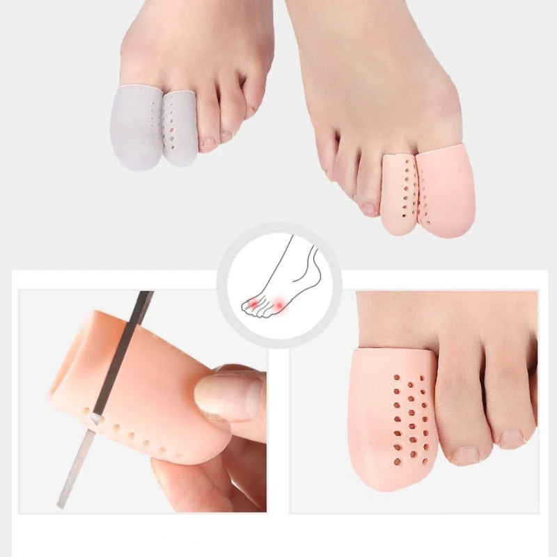 4x Protèges orteils anti-friction en silicone réutilisables