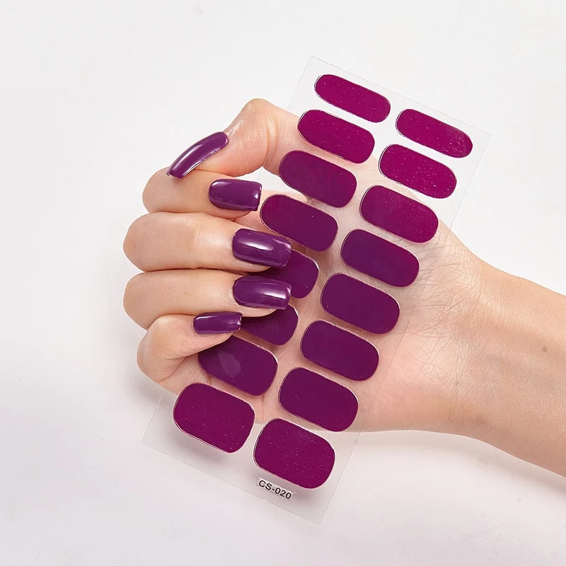 Nail Patchs : Set de vernis autocollants 1 ACHETÉ = 1 OFFERT