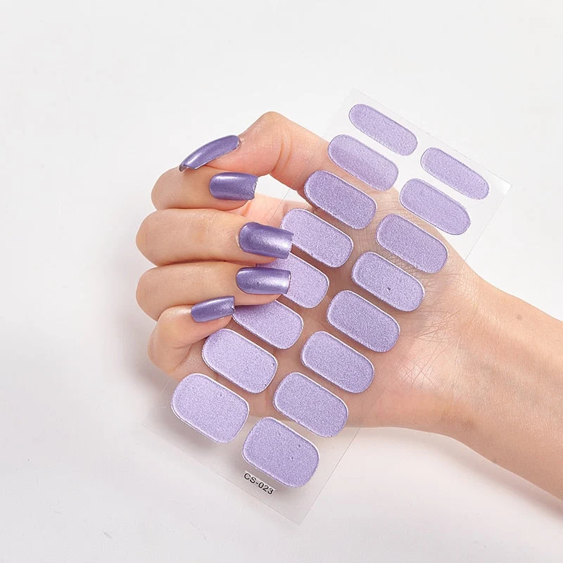 Nail Patchs : Set de vernis autocollants 1 ACHETÉ = 1 OFFERT