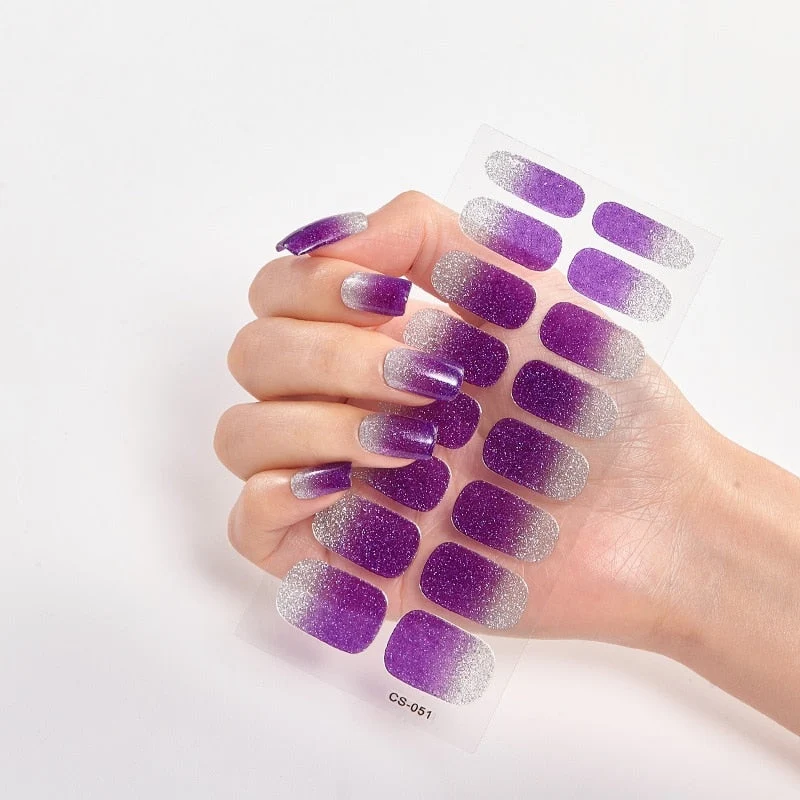 Nail Patchs : Set de vernis autocollants 1 ACHETÉ = 1 OFFERT