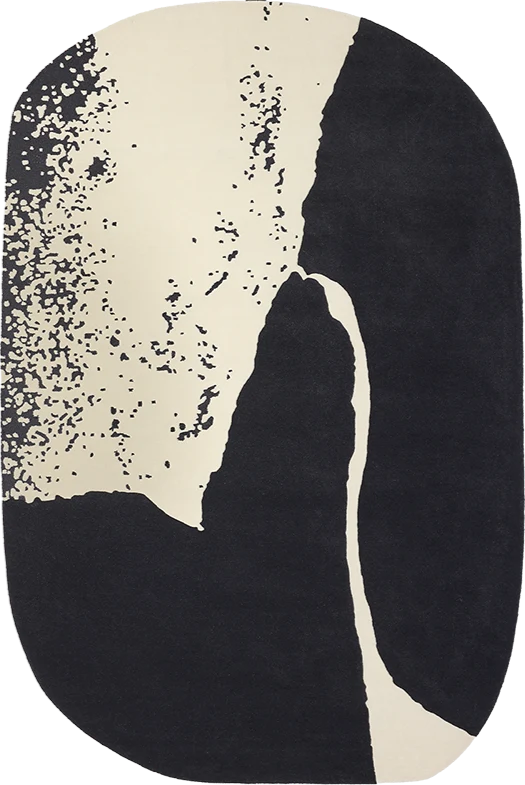 Tapis Akita écru ardoise
