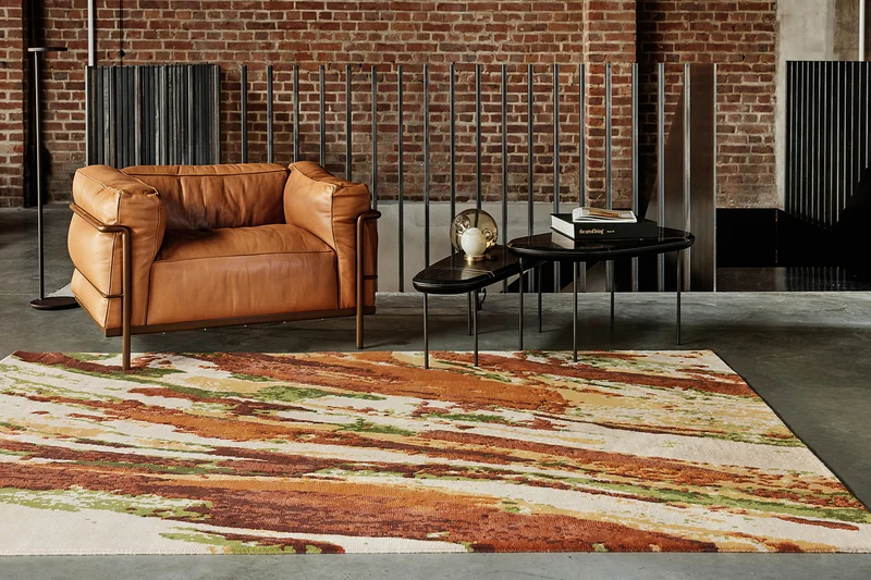 Tapis Flux brique