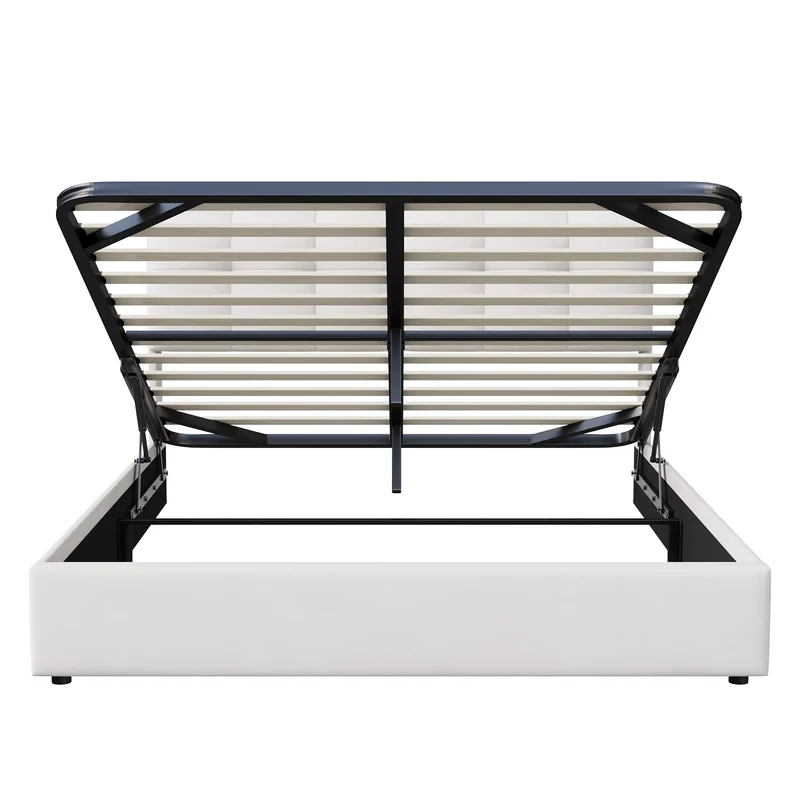 Lit coffre double 160x220 bandeau LED