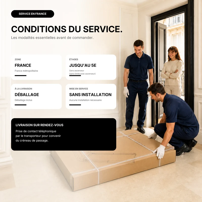 Livraison Confort - À l'étage et Déballage