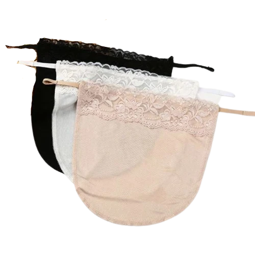 Cache décolleté en dentelle à clipser