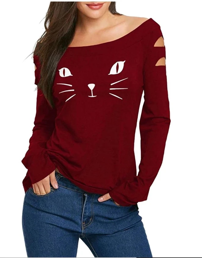 Chemise Chat Amour Imprimé