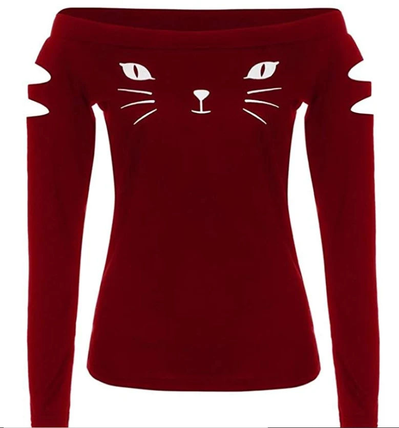 Chemise Chat Amour Imprimé