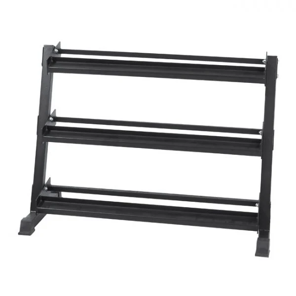 ENSEMBLE : Ensemble d'haltères hexagonaux en caoutchouc de 5 à 50 lb + support