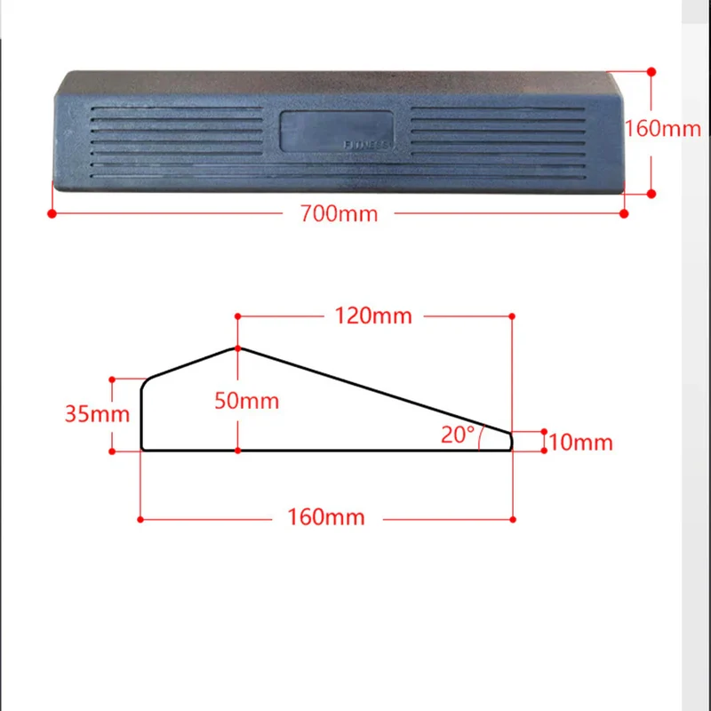 XM Rubber Lifting Squat Wedge (Cale de levage en caoutchouc)