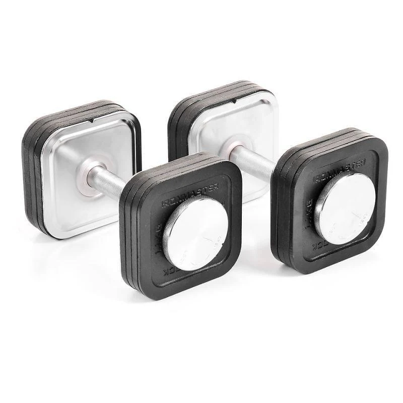 IRONMASTER Système DUMBBELL ajustable à verrouillage rapide, set de 75 livres