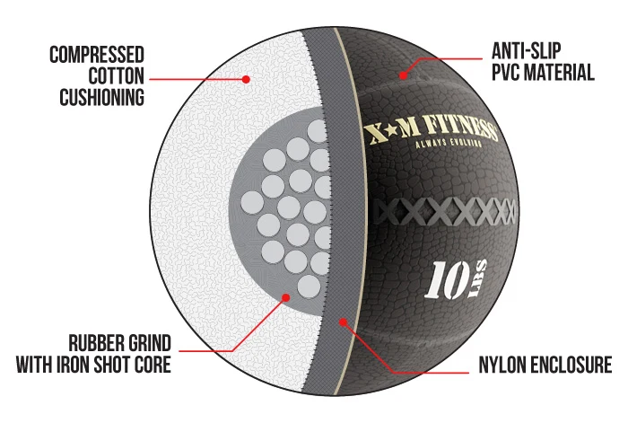 XM Wall Ball (de 8 à 30 livres)