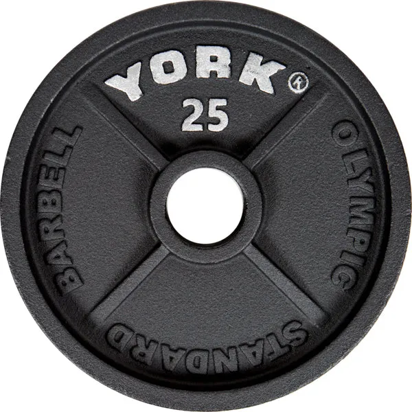 York 2″ Plaques de poids olympiques en fonte