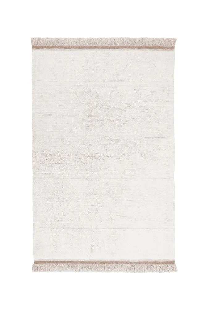 Tapis blanc 100% laine - plusieurs tailles