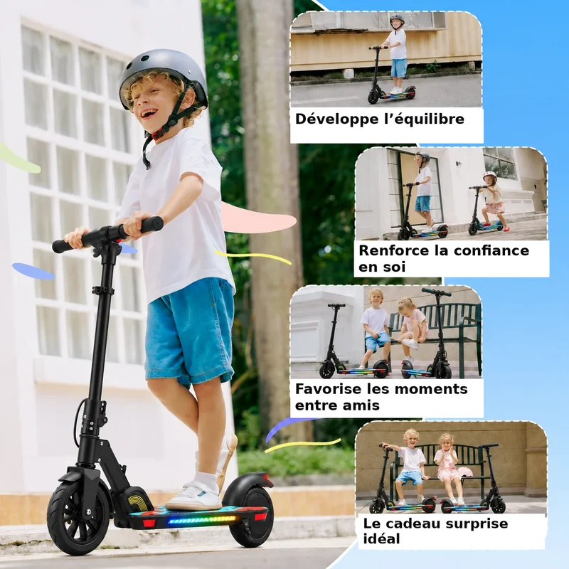 K4 Pro Trottinette électrique pliable pour enfants avec guidon réglable en hauteur