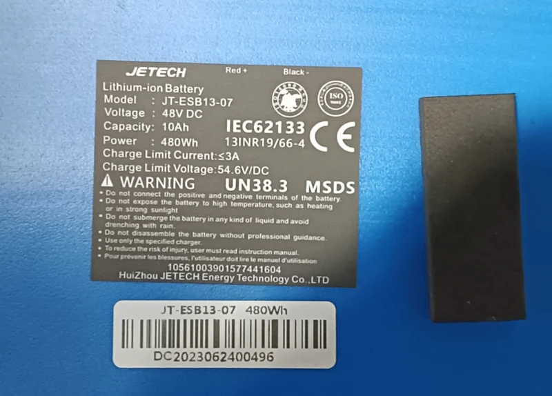 Batterie 48 V 10 Ah (480 Wh) – Pièce de rechange pour trottinette électrique