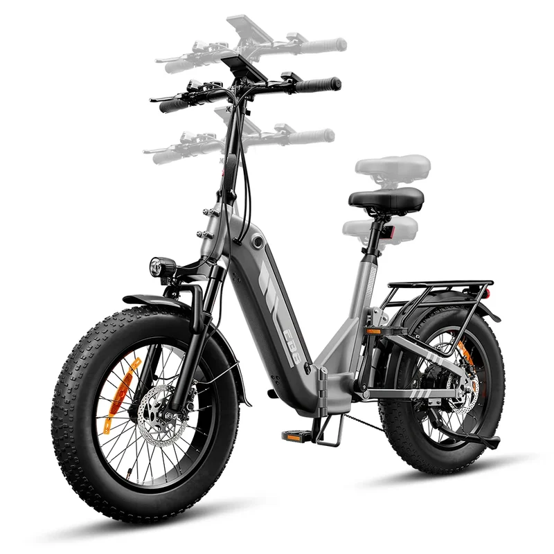 EB8 Vélo Électrique Tout-Terrain Pneus Larges - Autonomie 145km & Batterie Amovible