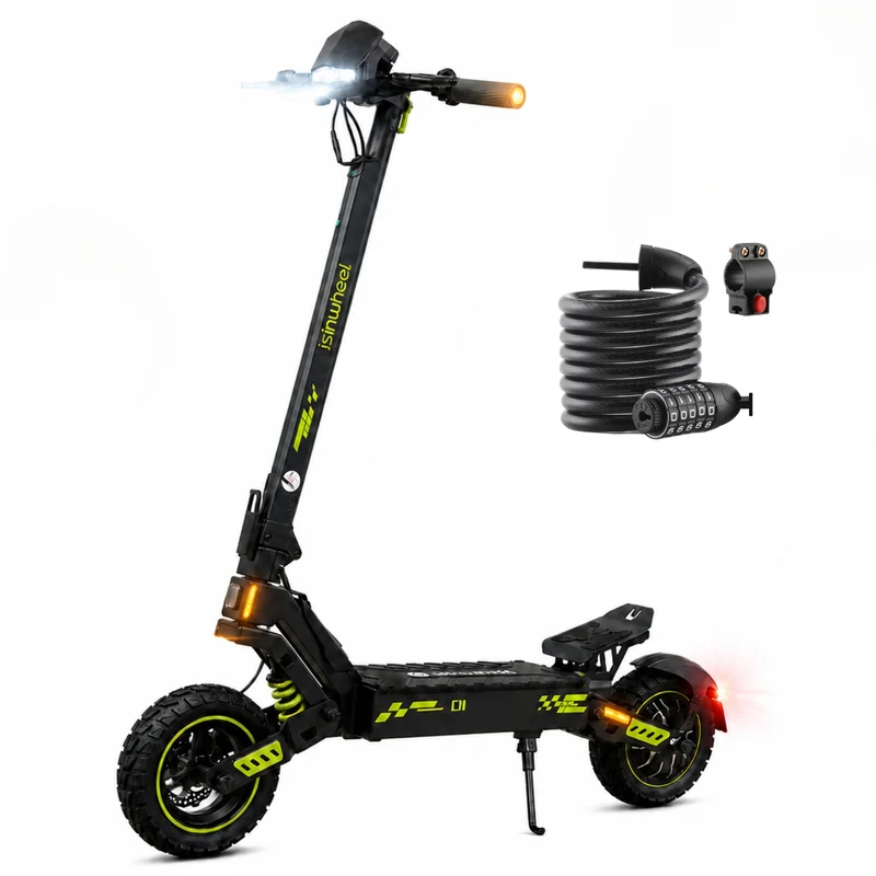 isinwheel D1 Trottinette électrique tout terrain 1200W