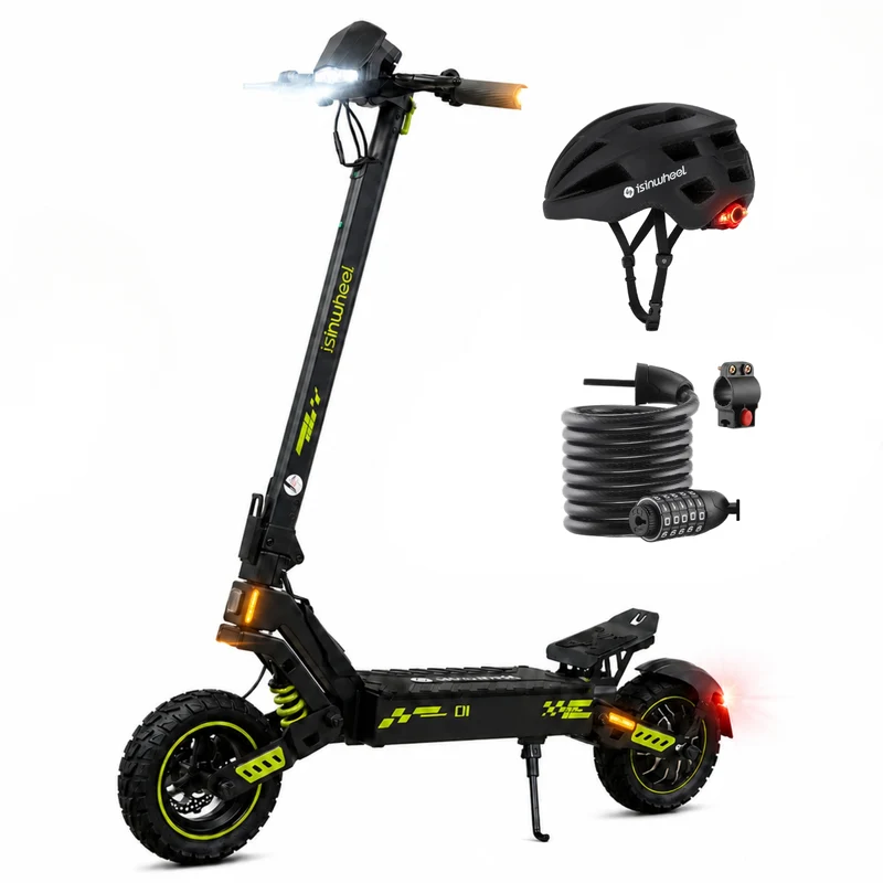 isinwheel D1 Trottinette électrique tout terrain 1200W
