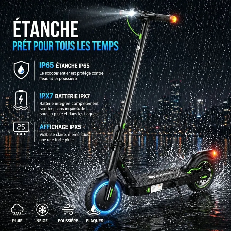 isinwheel® S9 Trottinette électrique 350W