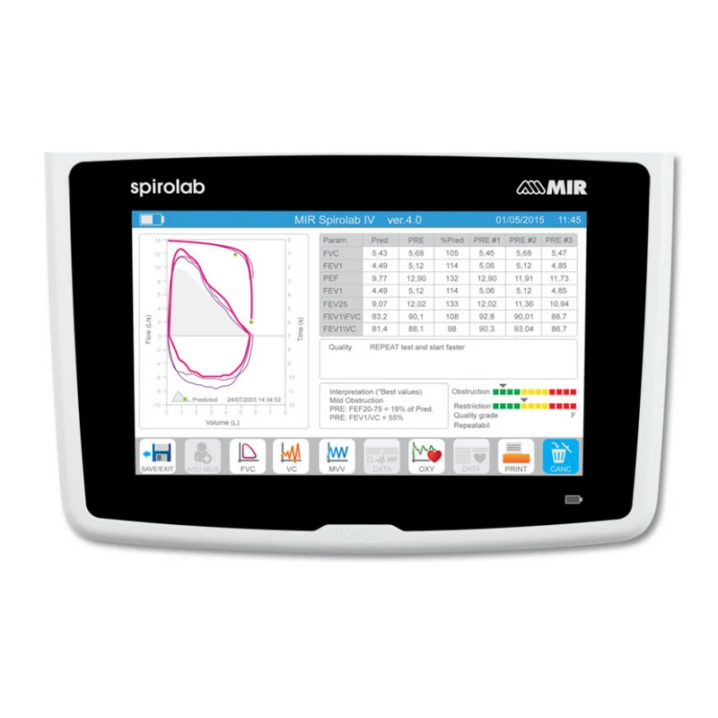 Spirometro Mir New Spirolab Touchscreen