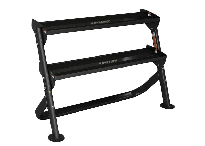 HOIST HF-5461-48-MB 48" Dumbbell Rack (2 Tier)