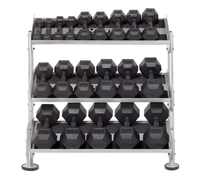 HOIST HF-5461-36-MB 36" Dumbbell Rack (With 3rd-Tier Option)
