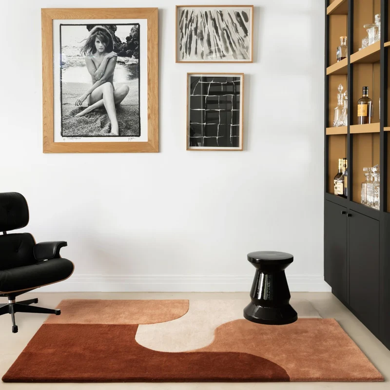 Tapis cuivre Dune