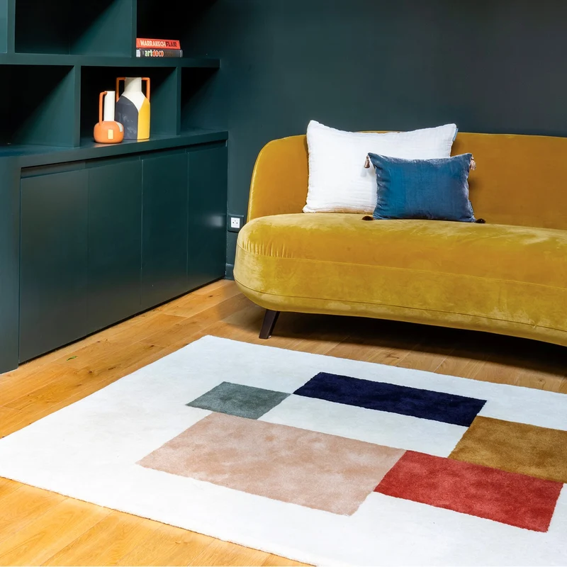 Tapis multicolore Quadran