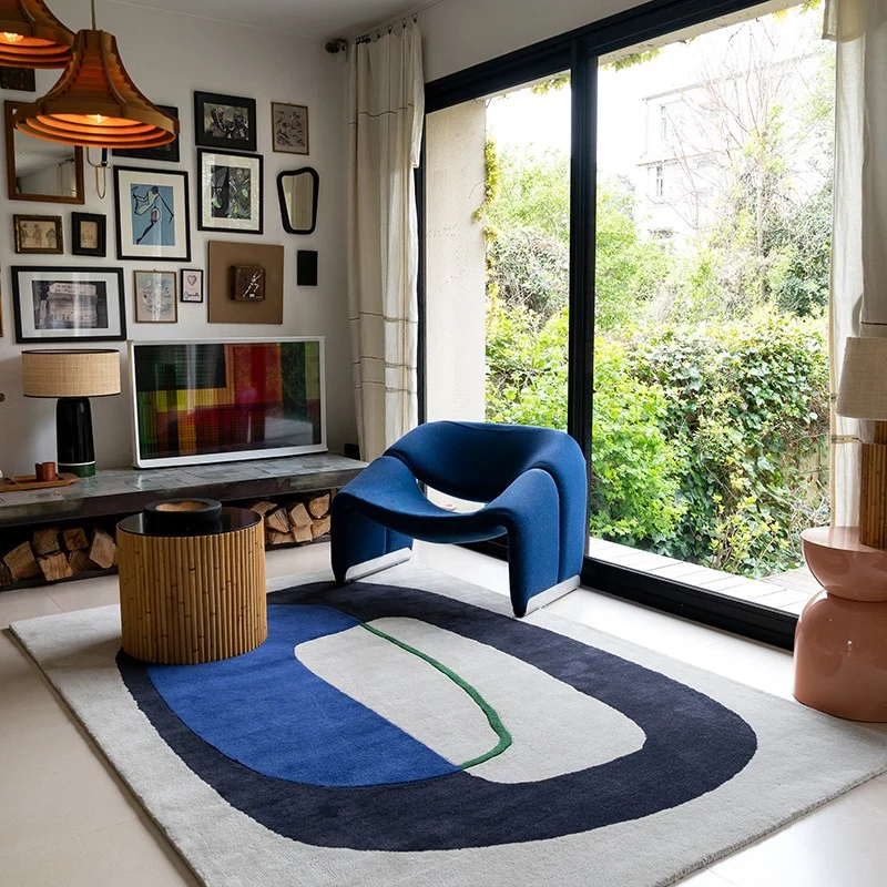 Tapis bleu électrique Inclusion
