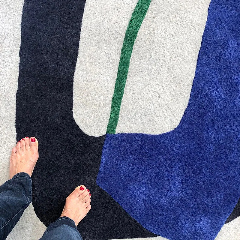 Tapis bleu électrique Inclusion