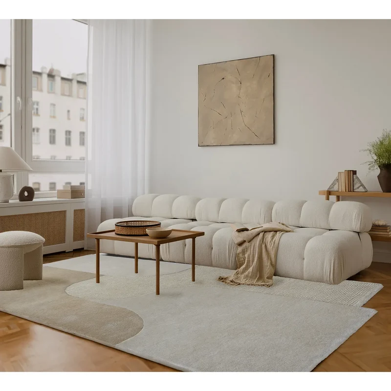 Tapis blanc Dune