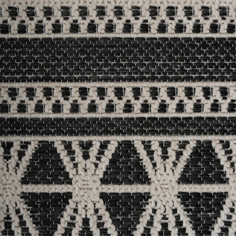 Tapis noir et blanc Estiveo