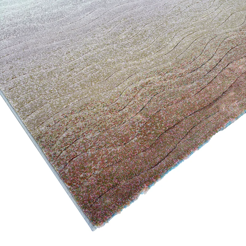 Tapis bleu Waves