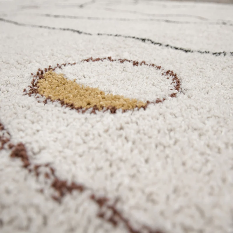Tapis jaune et vert Myrro