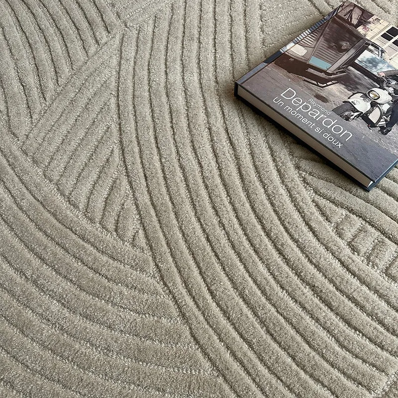 Tapis beige uni Canopée