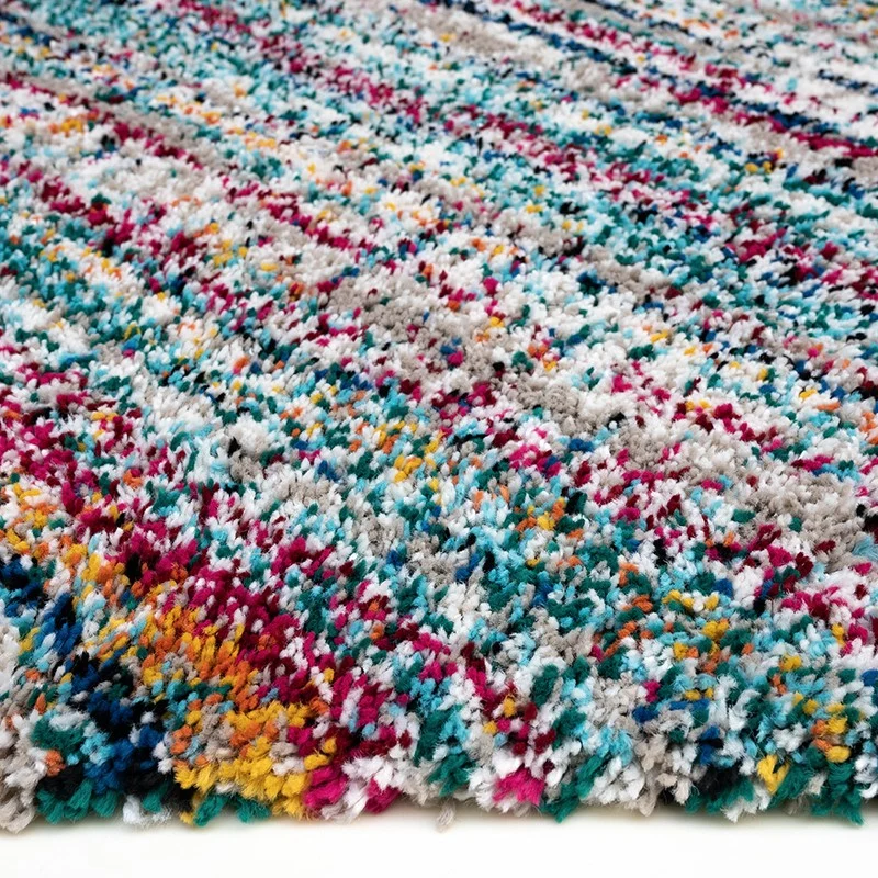 Tapis multicolore Diffraction avec frange