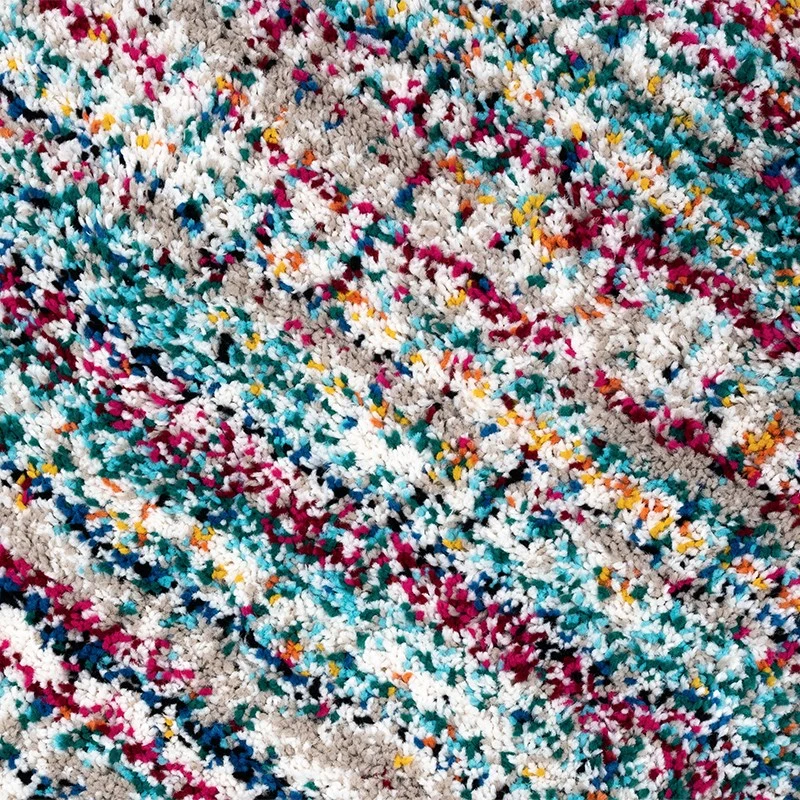Tapis multicolore Diffraction avec frange